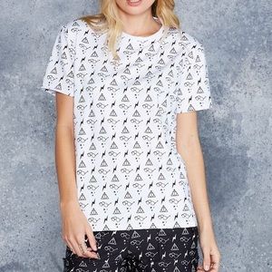 Blackmilk Tshirt HP pattern